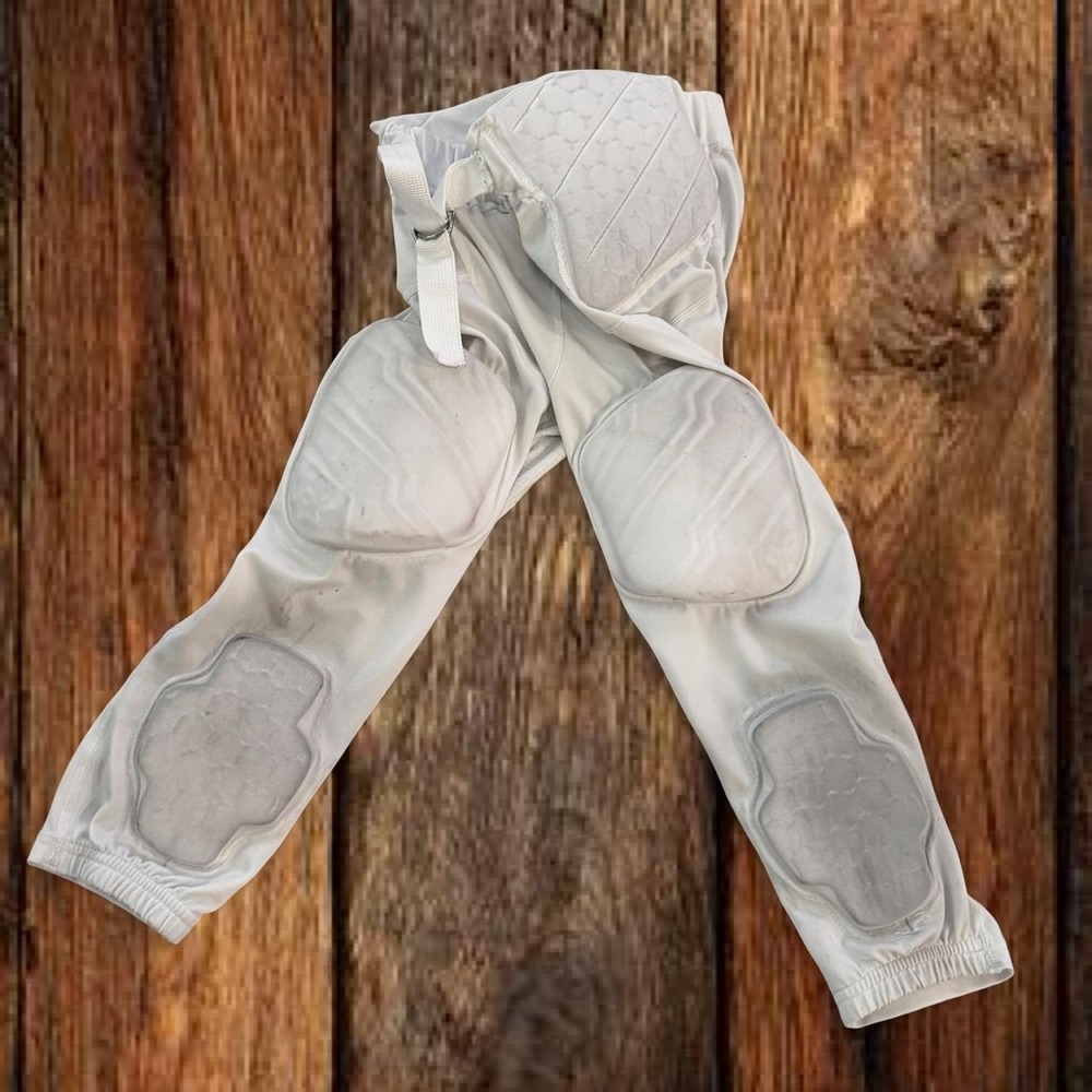 Under Armour Youth Large White Integrated 7 Pad Football Pants Compression